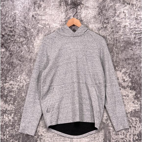 Lululemon At Ease Hoodie Small Mens Gray Textured Pullover Sweatshirt - Picture 1 of 8